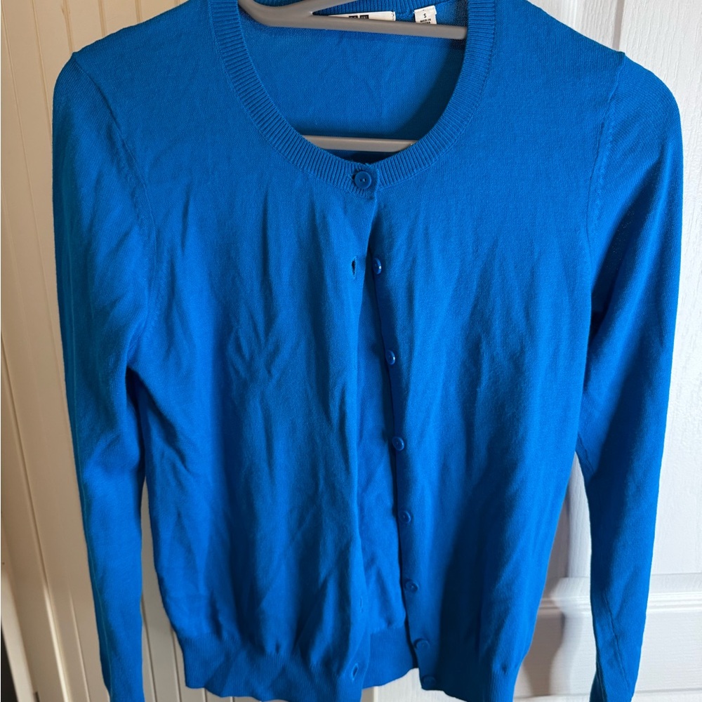 Uniqlo Vibrant Blue Cardigan